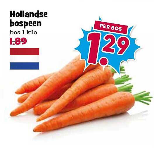Hollandse bospeen bos 1 kilo