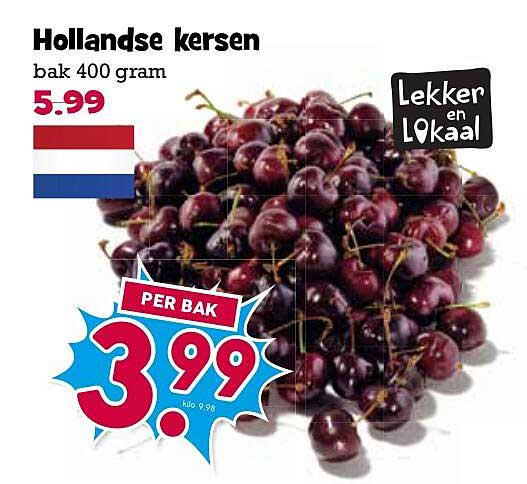 Hollandse kersen bak 400 gram