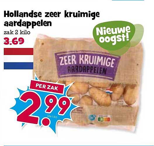 Hollandse zeer kruimige aardappelen