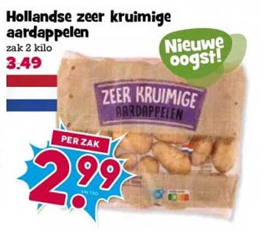 Hollandse zeer kruimige aardappelen