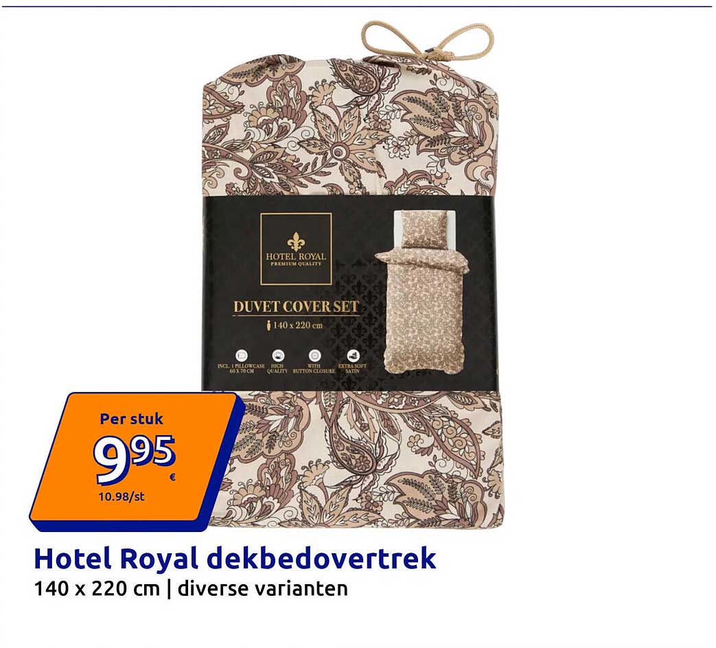 Hotel Royal dekbedovertrek 140 x 220 cm | diverse varianten