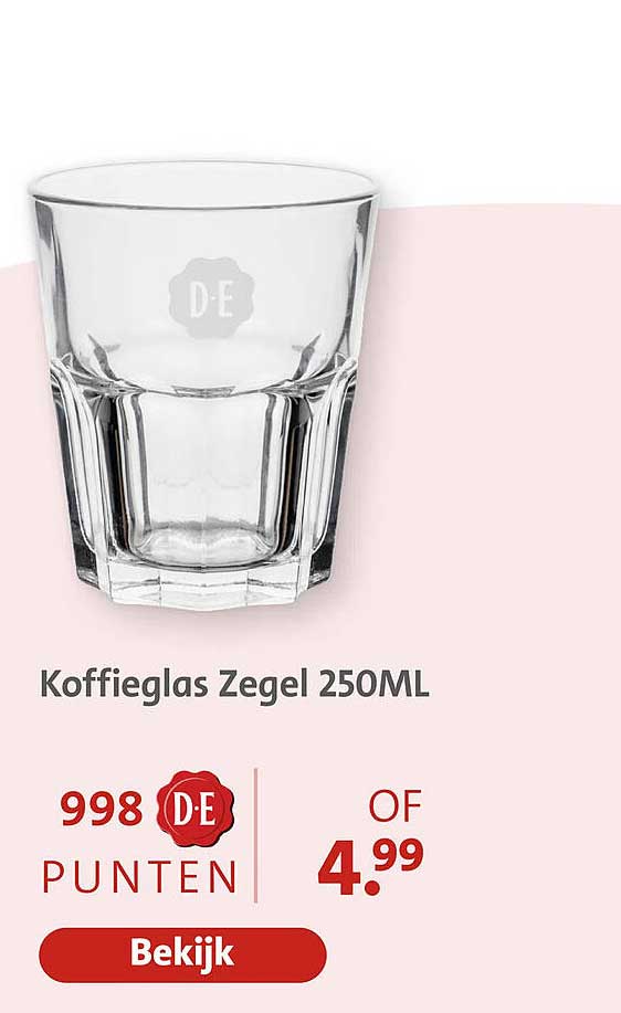 Koffieglas Zegel 250ML