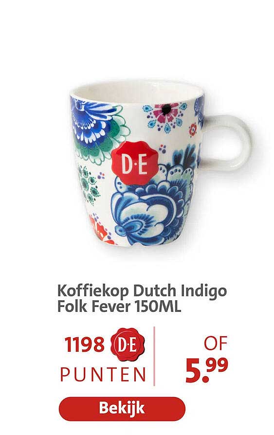 Koffiekop Dutch Indigo Folk Fever 150ML
