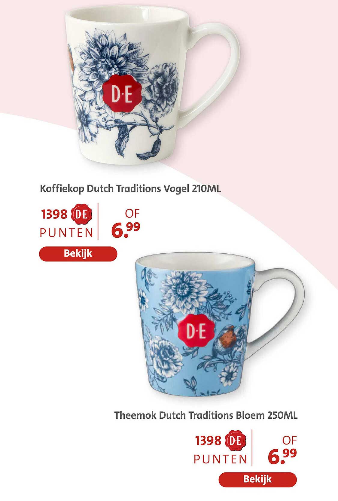 Koffiekop Dutch Traditions Vogel 210ML