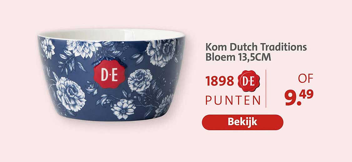 Kom Dutch Traditions Bloem 13,5CM