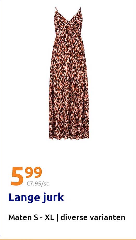 Lange jurk Maten S - XL | diverse varianten