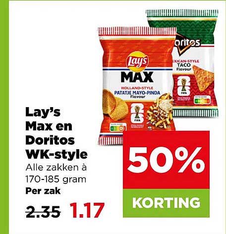 Lay's Max en Doritos WK-style