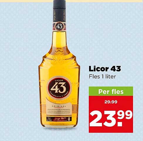 Licor 43 Fles 1 liter Per fles