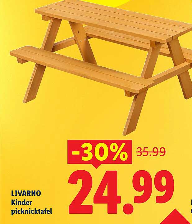 LIVARNO Kinder picknicktafel -30%