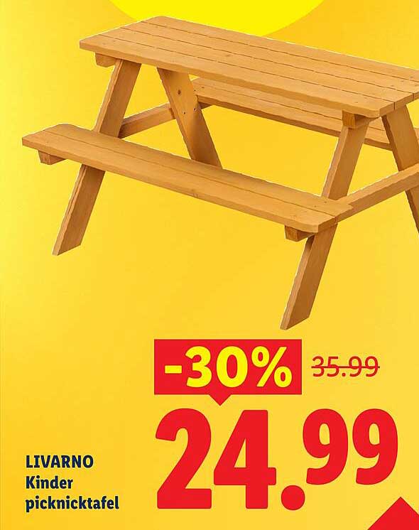 LIVARNO Kinder picknicktafel -30%