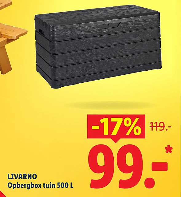 LIVARNO Opbergbox tuin 500 L