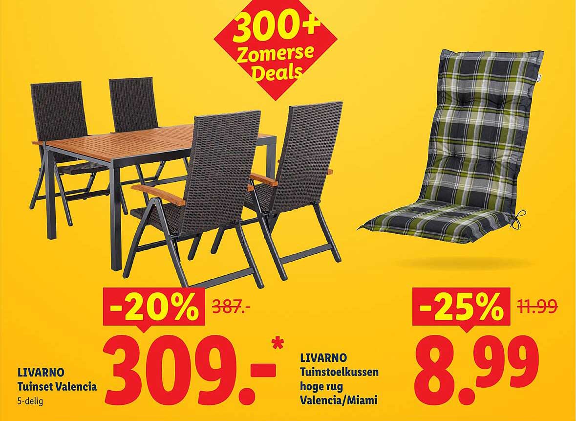 LIVARNO Tuinset Valencia 5-delig -20%
