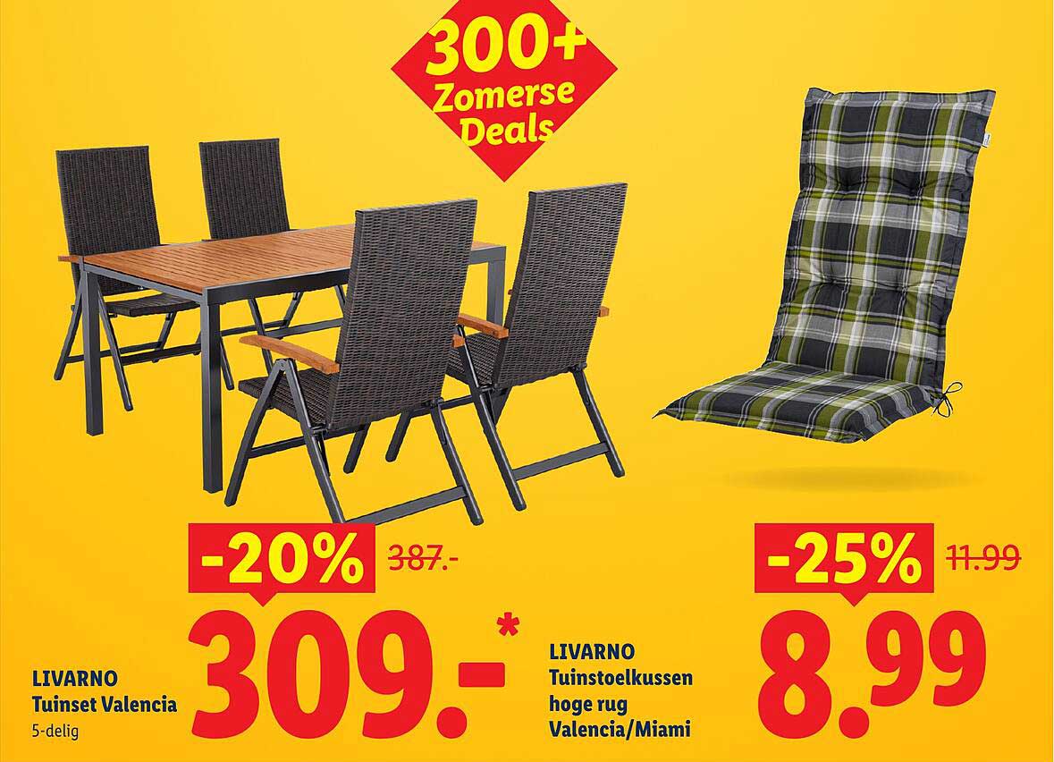 LIVARNO Tuinset Valencia 5-delig -20%