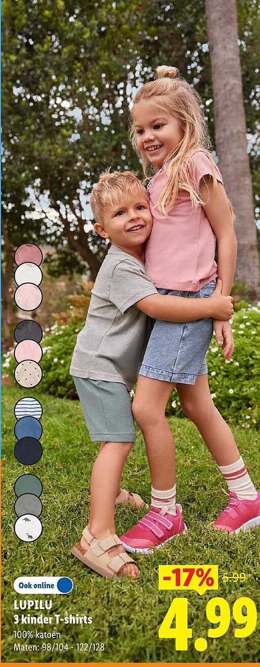 LUPILU 3 kinder T-shirts