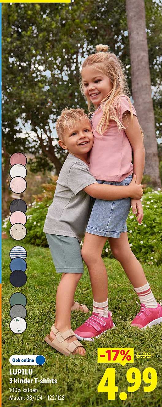 LUPILU 3 kinder T-shirts