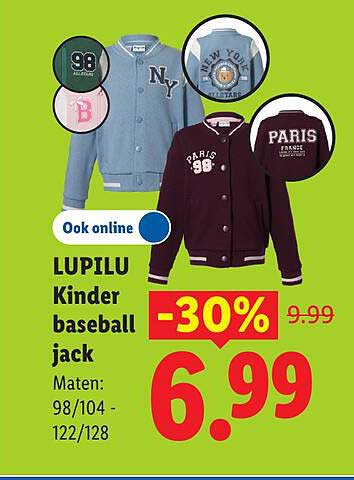 LUPILU Kinder baseball jack -30%