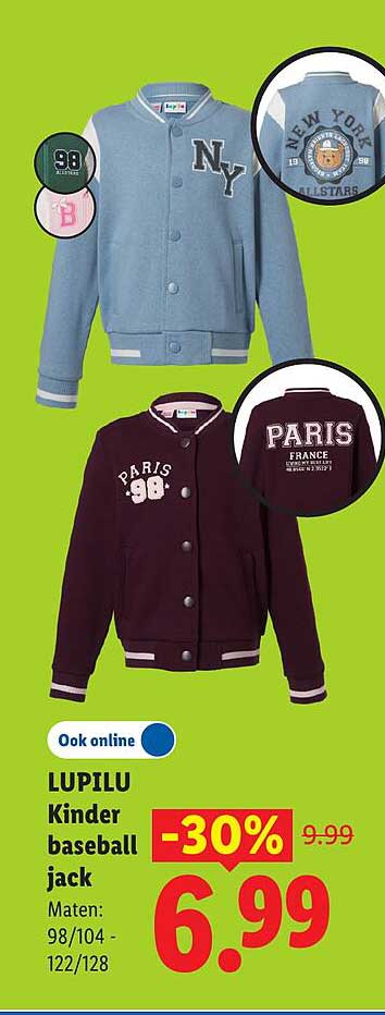 LUPILU Kinder baseball jack