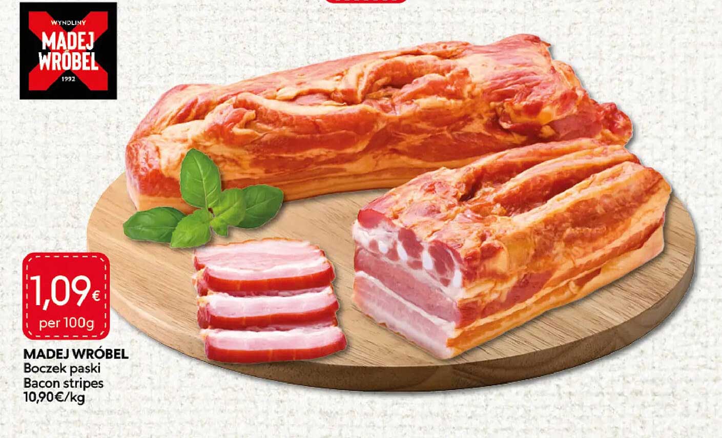 MADEJ WRÓBEL Boczek paski Bacon stripes