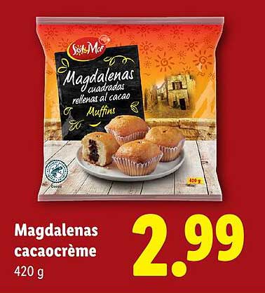 Magdalenas cacaocrème 420 g