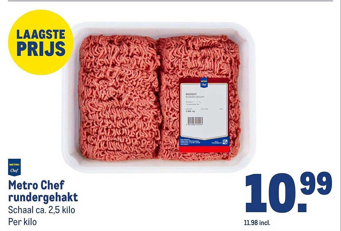 Metro Chef rundergehakt