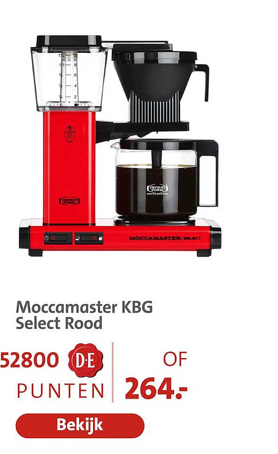 Moccamaster KBG Select Rood