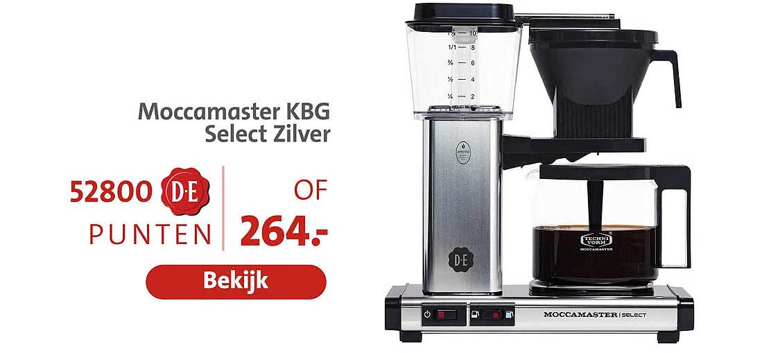 Moccamaster KBG Select Zilver