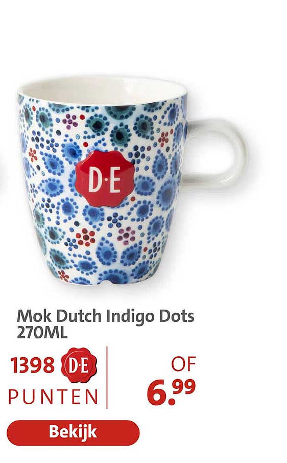 Mok Dutch Indigo Dots 270ML