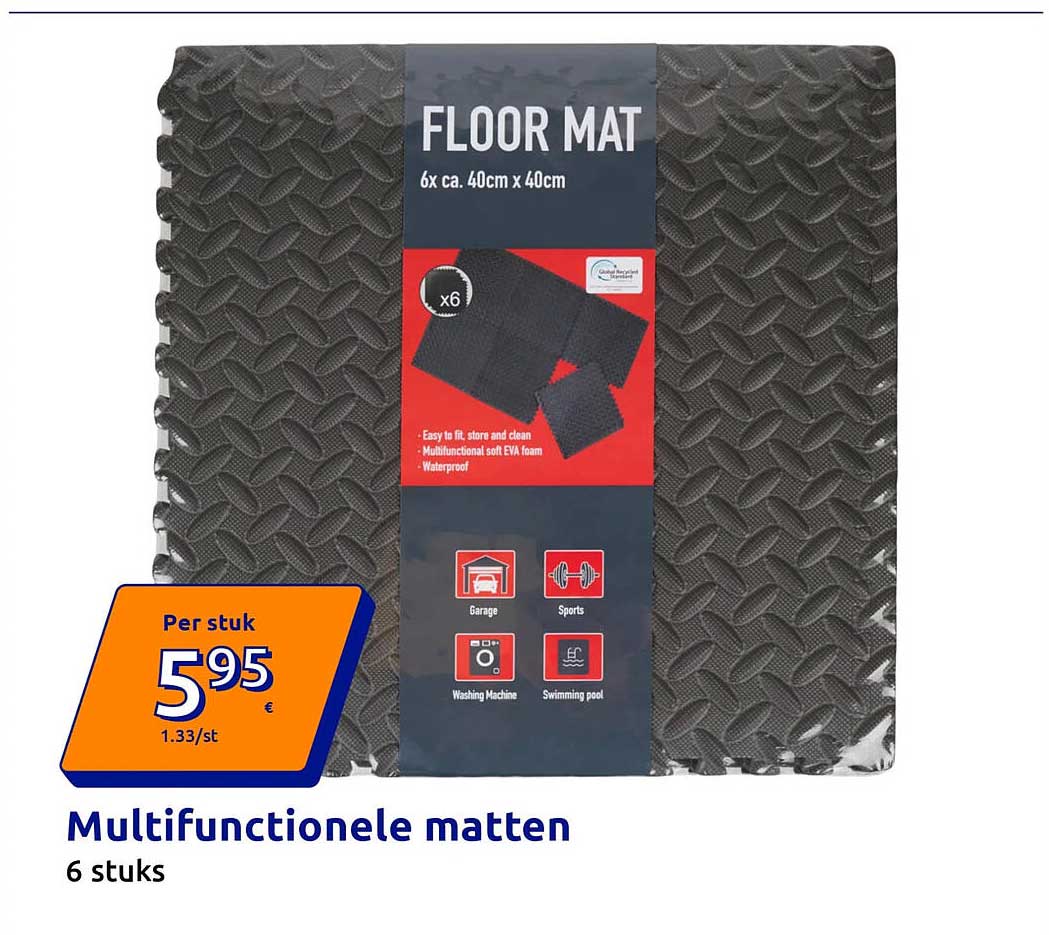 Multifunctionele matten 6 stuks