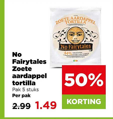 No Fairytales Zoete aardappel tortilla