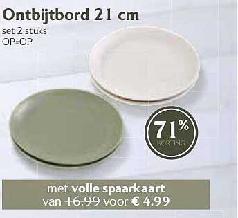 Ontbijtbord 21 cm