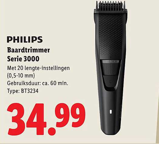PHILIPS Baardtrimmer Serie 3000