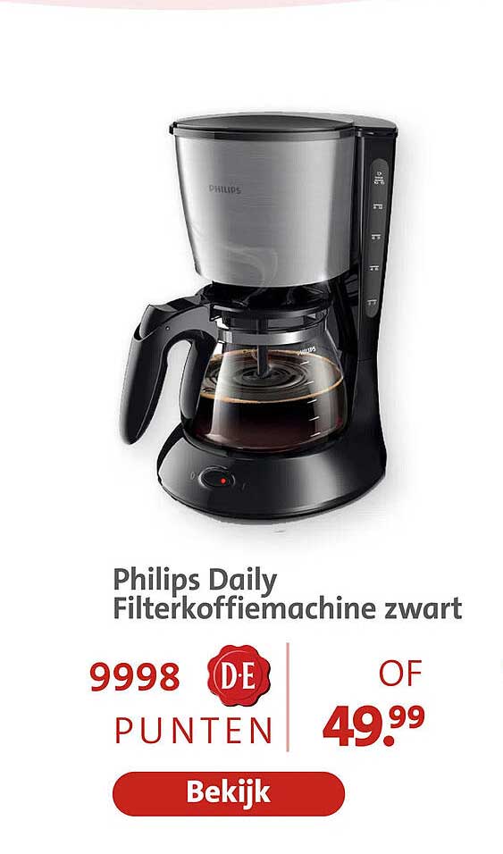 Philips Daily Filterkoffiemachine zwart