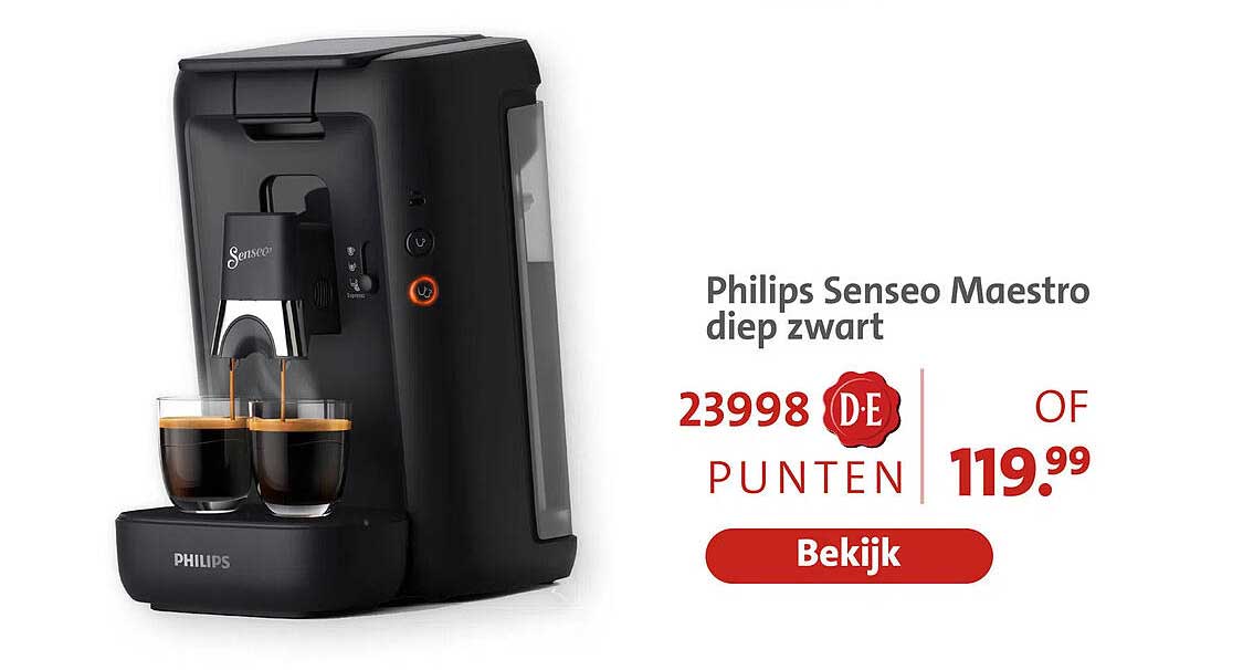Philips Senseo Maestro diep zwart