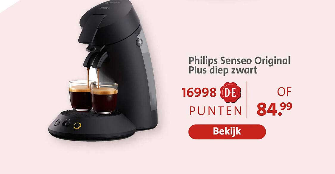 Philips Senseo Original Plus diep zwart