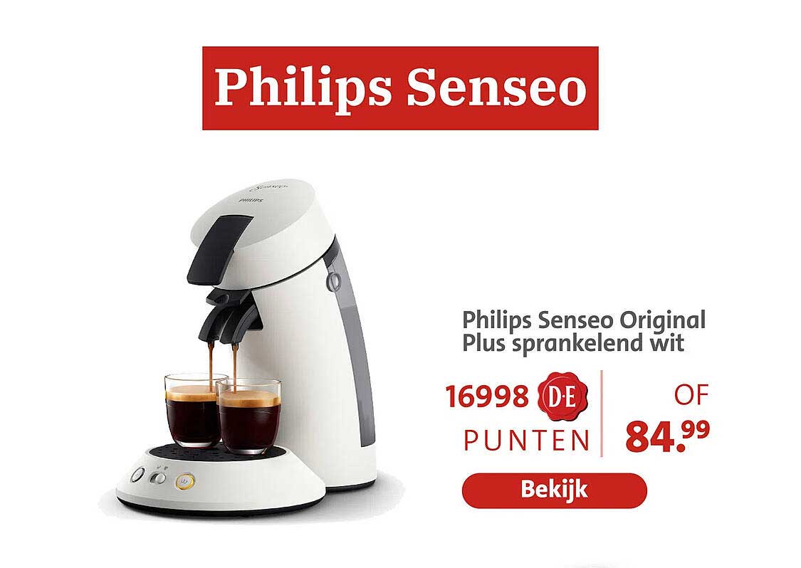 Philips Senseo Original Plus sprankelend wit