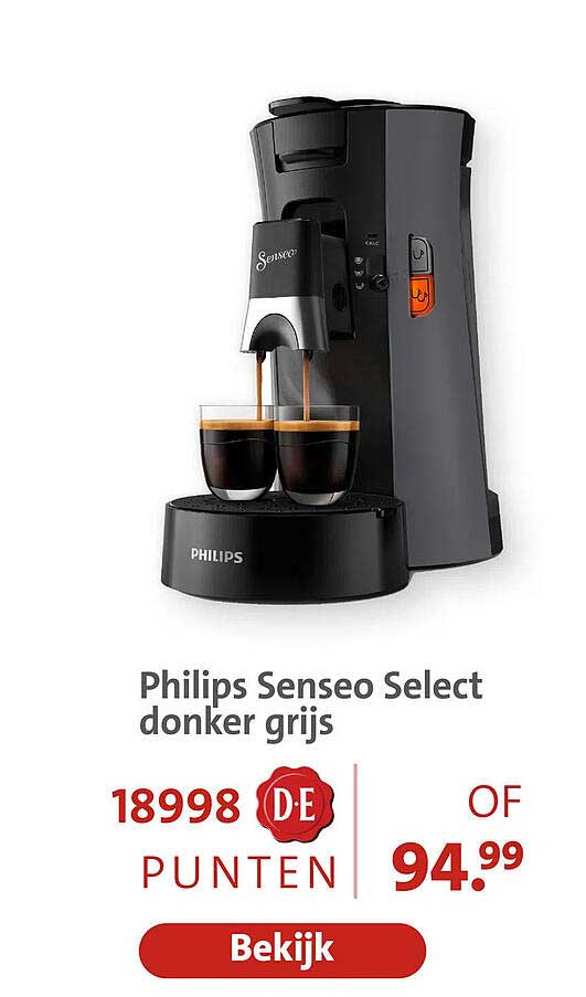 Philips Senseo Select donker grijs