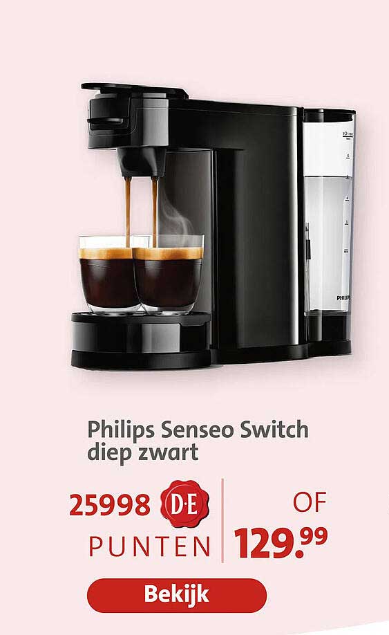 Philips Senseo Switch diep zwart