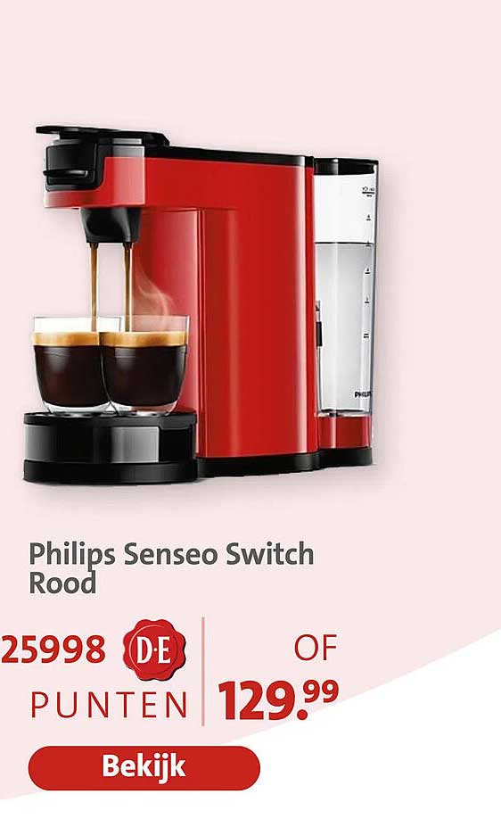Philips Senseo Switch Rood