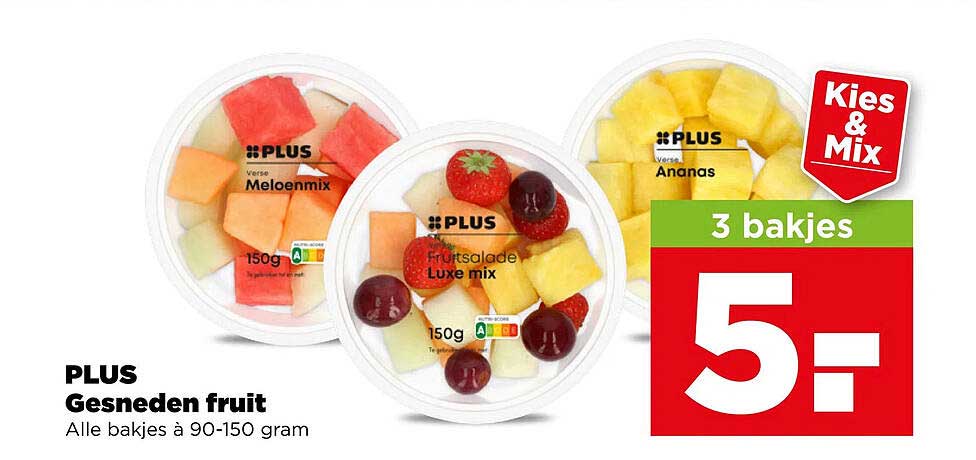 PLUS Gesneden fruit
