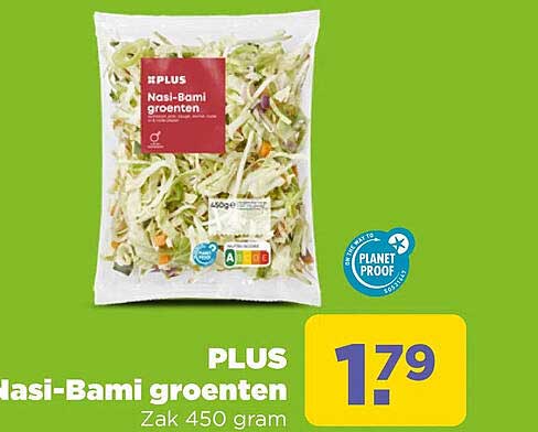 PLUS Nasi-Bami groenten Zak 450 gram