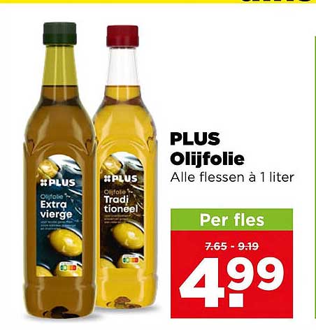 PLUS Olijfolie Alle flessen à 1 liter