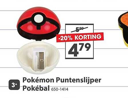 Pokémon Puntenslijper Pokébal -20% KORTING