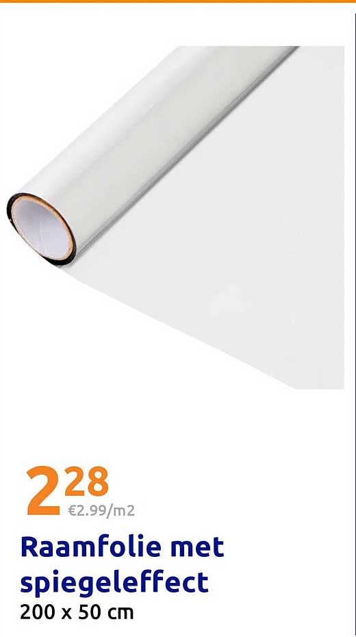 Raamfolie met spiegeleffect 200 x 50 cm