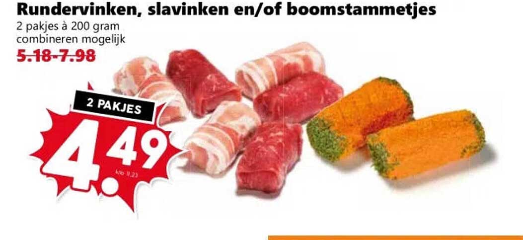 Rundervinken, slavinken en/of boomstammetjes