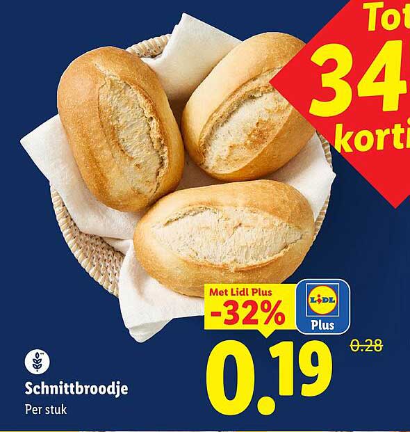 Schnittbroodje per stuk
