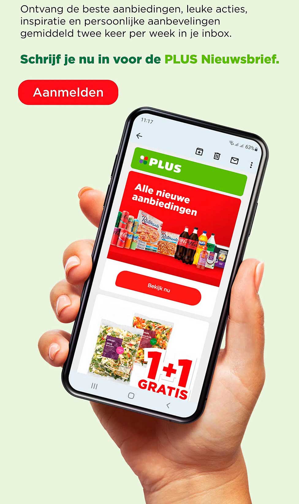 Schrijf je nu in voor de PLUS Nieuwsbrief