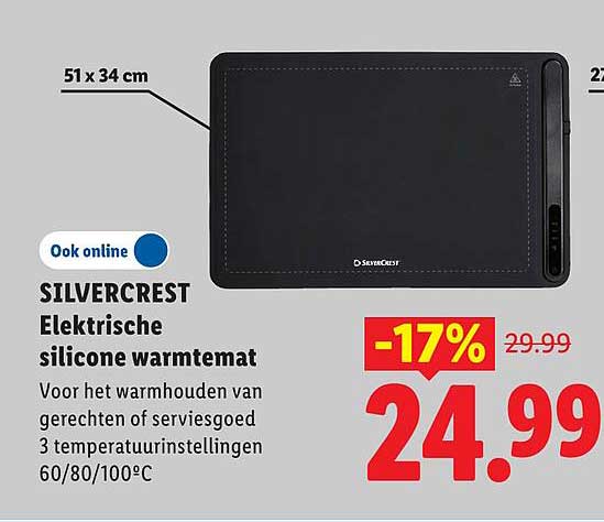SILVERCREST Elektrische silicone warmtemat