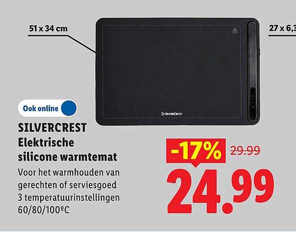 SILVERCREST Elektrische silicone warmtemat