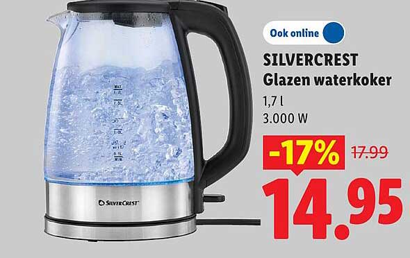 SILVERCREST Glazen waterkoker