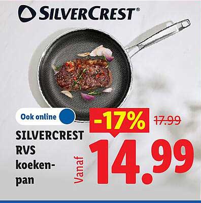 SILVERCREST RVS koekenpan -17%